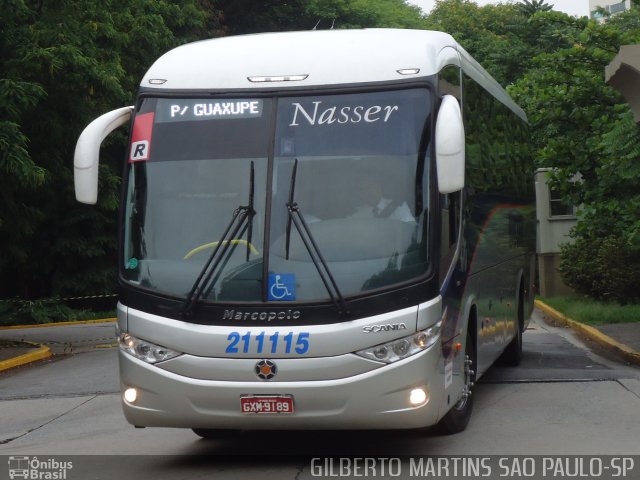 Viação Nasser 211115 na cidade de São Paulo, São Paulo, Brasil, por Gilberto Martins. Número da foto: #1653051.