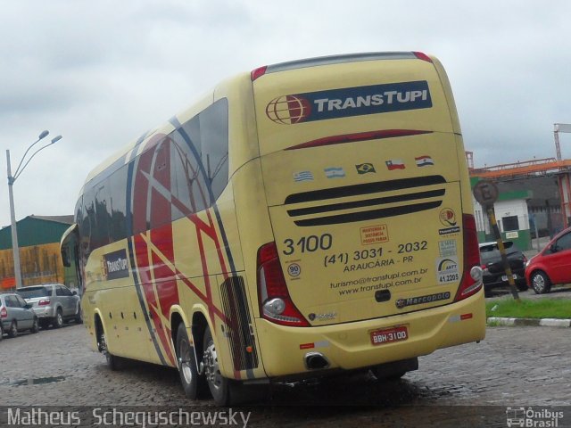 TransTupi Turismo e Fretamento 3100 na cidade de Santos, São Paulo, Brasil, por Matheus  Scheguschewsky. Número da foto: #1653458.