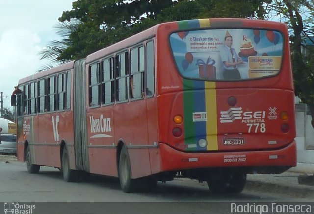 Expresso Vera Cruz 778 na cidade de Jaboatão dos Guararapes, Pernambuco, Brasil, por Rodrigo Fonseca. ID da foto: 1653225.