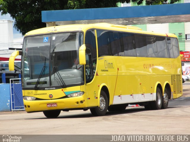 Viação Itapemirim 8615 na cidade de Goiânia, Goiás, Brasil, por Joao Vitor. ID da foto: 1655301.