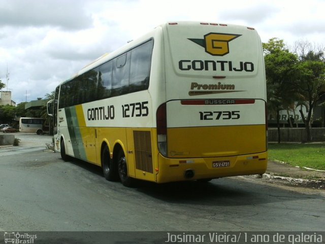 Empresa Gontijo de Transportes 12735 na cidade de Curvelo, Minas Gerais, Brasil, por Josimar Vieira. ID da foto: 1653854.