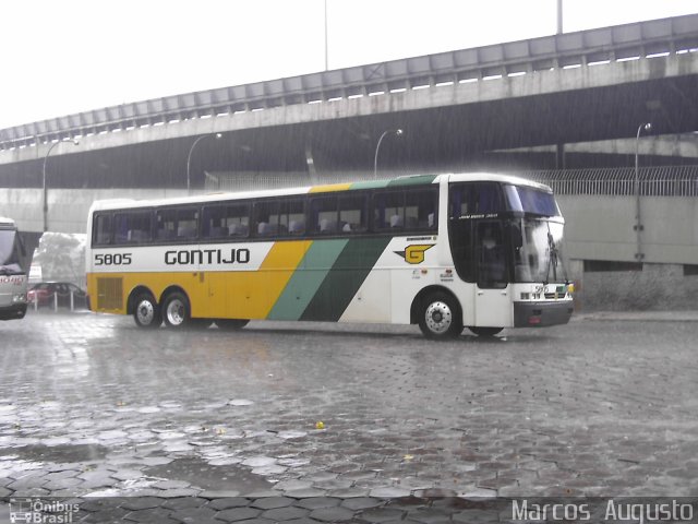 Empresa Gontijo de Transportes 5805 na cidade de Belo Horizonte, Minas Gerais, Brasil, por Marcos  Augusto. ID da foto: 1655120.