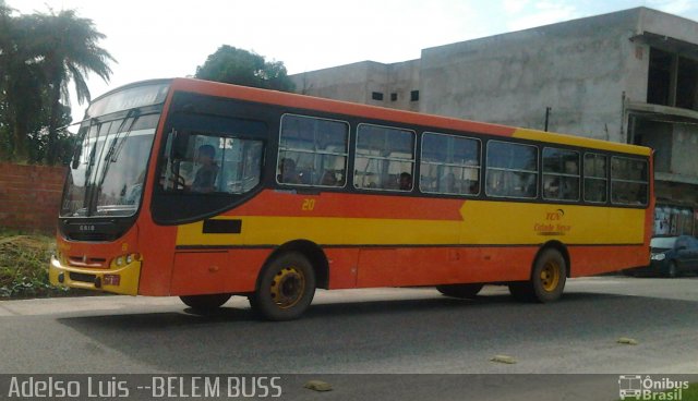 Transportes Cidade Nova 20 na cidade de Castanhal, Pará, Brasil, por Adelso Silva Luis Doidinho. Número da foto: #1656858.