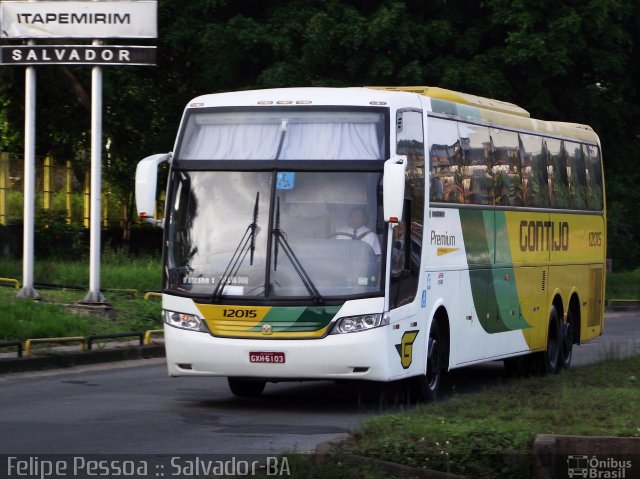 Empresa Gontijo de Transportes 12015 na cidade de Salvador, Bahia, Brasil, por Felipe Pessoa de Albuquerque. ID da foto: 1705034.