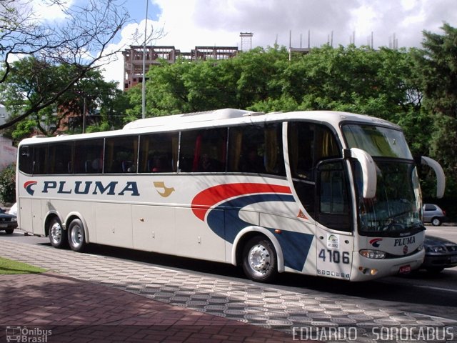 Pluma Conforto e Turismo 4106 na cidade de Sorocaba, São Paulo, Brasil, por EDUARDO - SOROCABUS. ID da foto: 1705586.