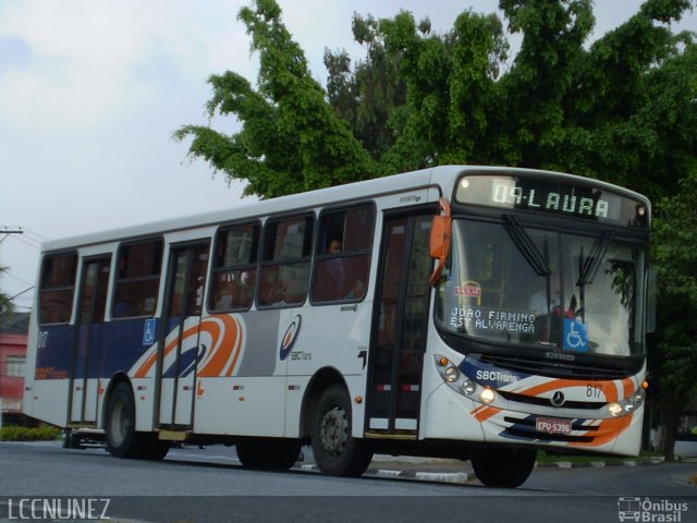 SBC Trans 817 na cidade de São Bernardo do Campo, São Paulo, Brasil, por Luis Nunez. ID da foto: 1705575.