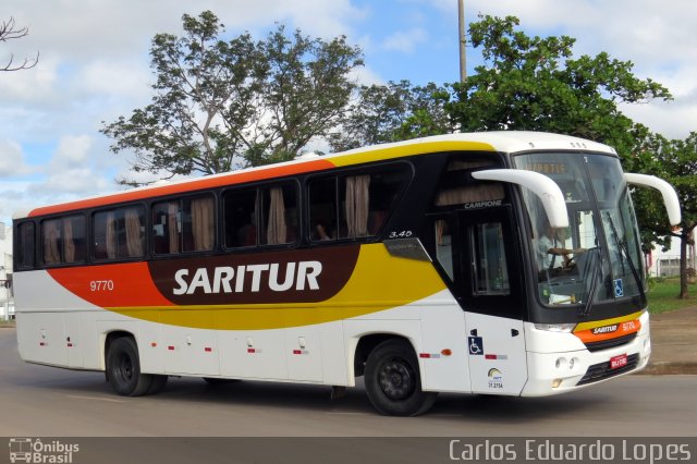 Saritur - Santa Rita Transporte Urbano e Rodoviário 9770 na cidade de Montes Claros, Minas Gerais, Brasil, por Carlos Eduardo Lopes. ID da foto: 1704771.