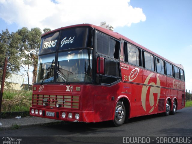 Transgold Transp. de Passageiros e Locadora 301 na cidade de Sorocaba, São Paulo, Brasil, por EDUARDO - SOROCABUS. ID da foto: 1705565.