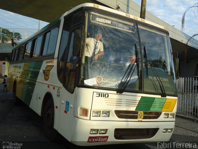 Empresa Gontijo de Transportes 3110 na cidade de Belo Horizonte, Minas Gerais, Brasil, por Fabri Ferreira. ID da foto: 1704872.