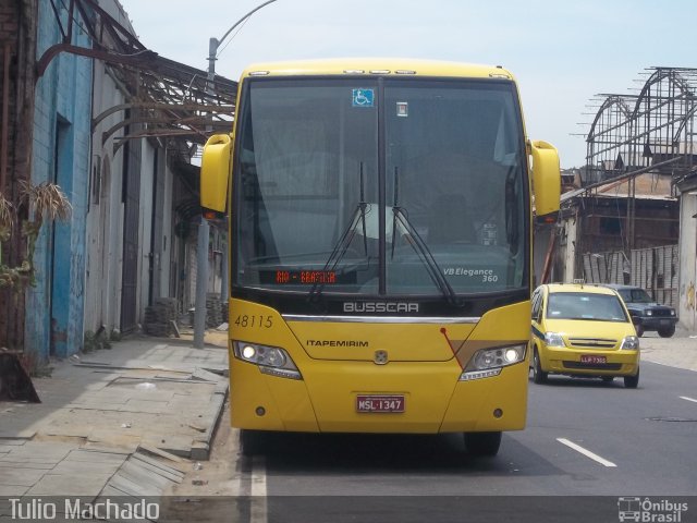 Viação Itapemirim 48115 na cidade de Resende, Rio de Janeiro, Brasil, por Tulio Machado. ID da foto: 1724762.