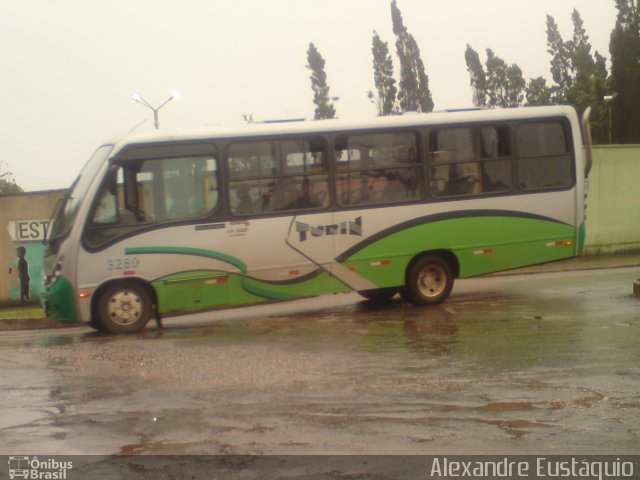 Turin Transportes 3280 na cidade de Ouro Preto, Minas Gerais, Brasil, por Alexandre Eustáquio. Número da foto: #1725581.