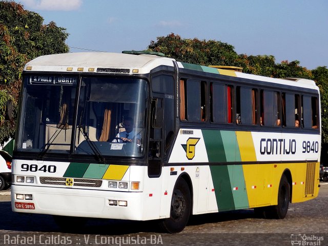 Empresa Gontijo de Transportes 9840 na cidade de Vitória da Conquista, Bahia, Brasil, por Rafael Caldas. ID da foto: 1725024.