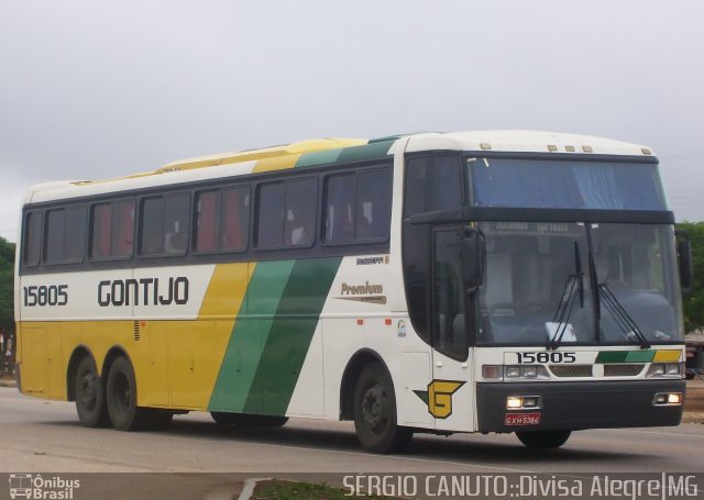 Empresa Gontijo de Transportes 15805 na cidade de Divisa Alegre, Minas Gerais, Brasil, por Sérgio Augusto Braga Canuto. ID da foto: 1724480.