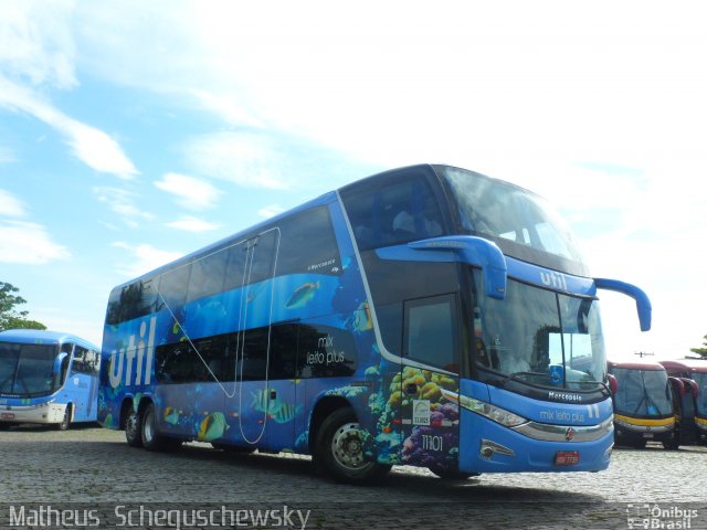 UTIL - União Transporte Interestadual de Luxo 11101 na cidade de São Vicente, São Paulo, Brasil, por Matheus  Scheguschewsky. Número da foto: #1727661.