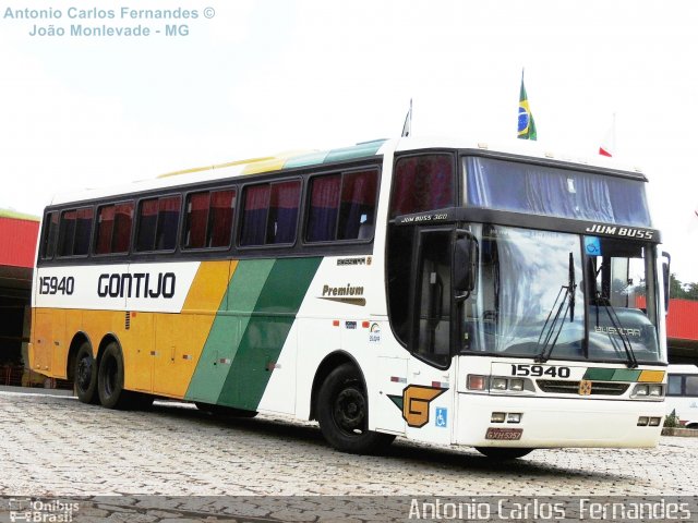 Empresa Gontijo de Transportes 15940 na cidade de João Monlevade, Minas Gerais, Brasil, por Antonio Carlos Fernandes. ID da foto: 1726751.