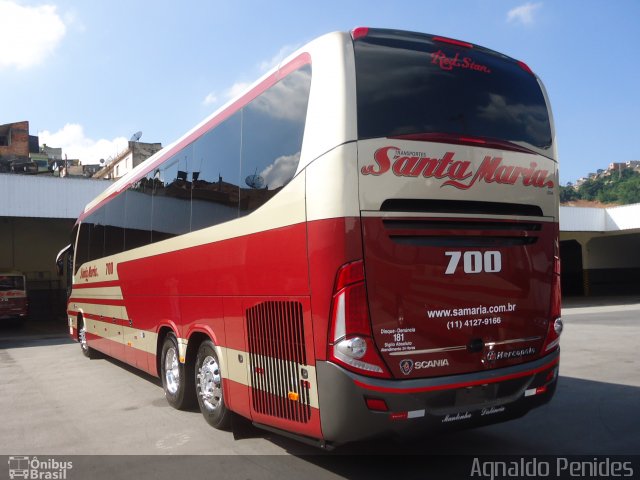 Santa Maria Fretamento e Turismo > Transportes Santa Maria(SP) 700 na cidade de São Bernardo do Campo, São Paulo, Brasil, por Agnaldo Penides. Número da foto: #1726496.