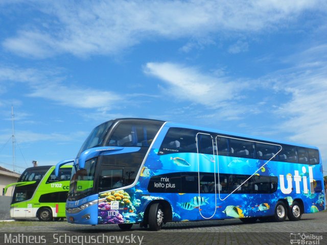 UTIL - União Transporte Interestadual de Luxo 11101 na cidade de São Vicente, São Paulo, Brasil, por Matheus  Scheguschewsky. ID da foto: 1727667.