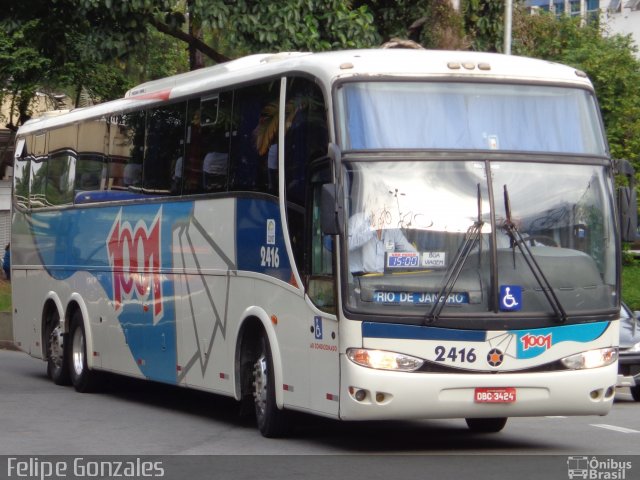 Auto Viação 1001 2416 na cidade de São Caetano do Sul, São Paulo, Brasil, por Felipe Gonzales. Número da foto: #1727409.