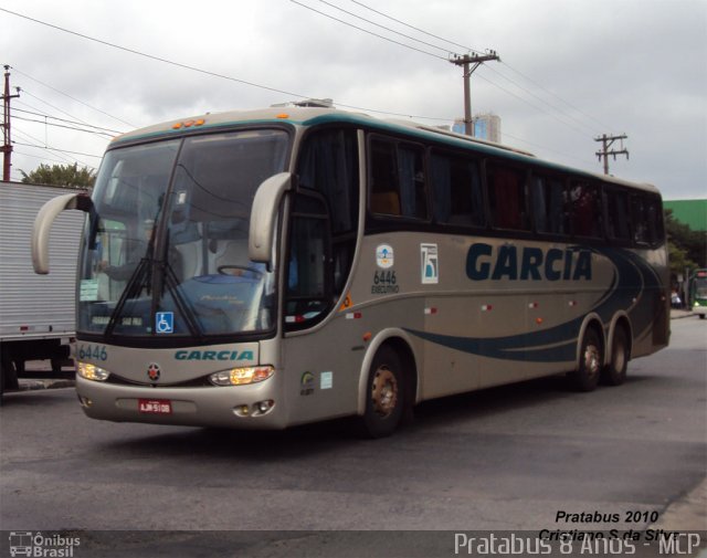 Viação Garcia 6446 na cidade de São Paulo, São Paulo, Brasil, por Cristiano Soares da Silva. Número da foto: #1727459.
