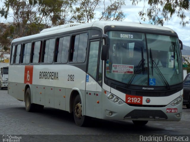 Borborema Imperial Transportes 2192 na cidade de Caruaru, Pernambuco, Brasil, por Rodrigo Fonseca. Número da foto: #1728012.