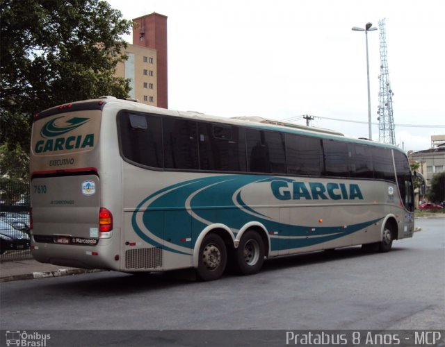 Viação Garcia 7610 na cidade de São Paulo, São Paulo, Brasil, por Cristiano Soares da Silva. ID da foto: 1727871.