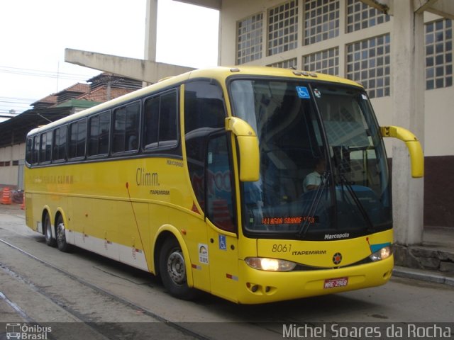 Viação Itapemirim 8061 na cidade de Rio de Janeiro, Rio de Janeiro, Brasil, por Michel Soares da Rocha. ID da foto: 1727636.