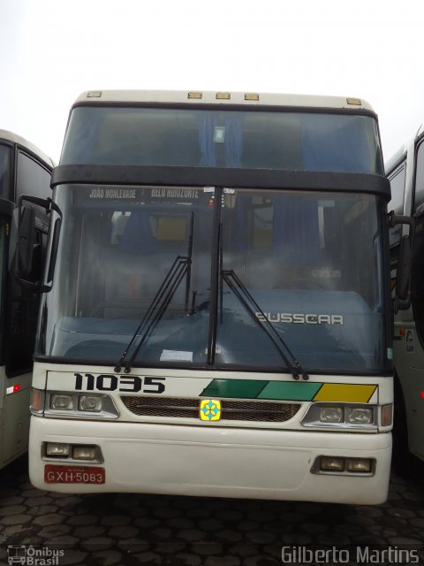 Empresa Gontijo de Transportes 11035 na cidade de João Monlevade, Minas Gerais, Brasil, por Gilberto Martins. ID da foto: 1727385.