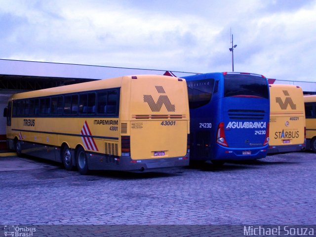 Viação Itapemirim 43001 na cidade de Campos dos Goytacazes, Rio de Janeiro, Brasil, por Michael Souza. Número da foto: #1726984.