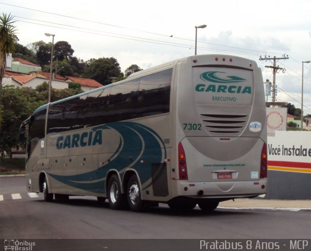Viação Garcia 7302 na cidade de Bauru, São Paulo, Brasil, por Cristiano Soares da Silva. Número da foto: #1727709.