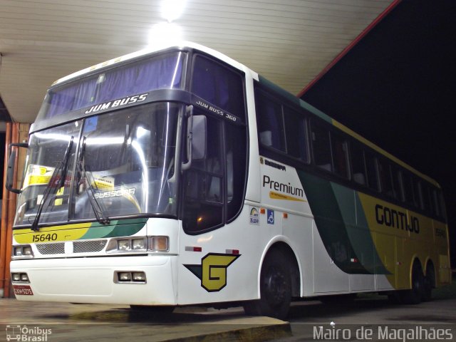 Empresa Gontijo de Transportes 15640 na cidade de João Monlevade, Minas Gerais, Brasil, por Mairo de Magalhães. ID da foto: 1729369.