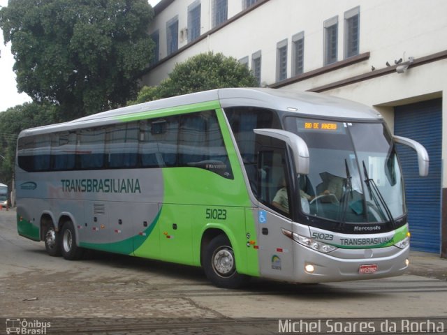 Transbrasiliana Transportes e Turismo 51023 na cidade de Rio de Janeiro, Rio de Janeiro, Brasil, por Michel Soares da Rocha. Número da foto: #1728391.