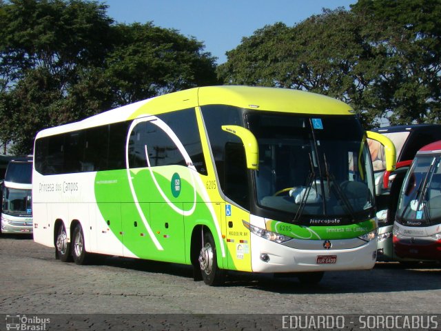 Expresso Princesa dos Campos 6205 na cidade de São Paulo, São Paulo, Brasil, por EDUARDO - SOROCABUS. Número da foto: #1730059.