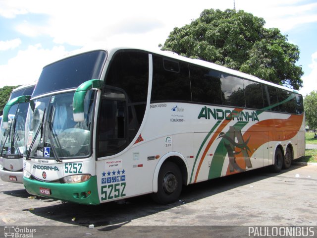 Empresa de Transportes Andorinha 5252 na cidade de Brasília, Distrito Federal, Brasil, por Paulo Camillo Mendes Maria. ID da foto: 1728576.