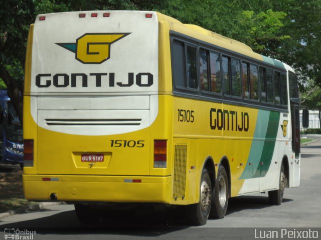 Empresa Gontijo de Transportes 15105 na cidade de Vitória, Espírito Santo, Brasil, por Luan Peixoto. ID da foto: 1729505.