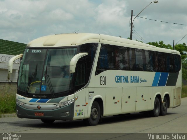 Viação Central Bahia de Transportes 1690 na cidade de Recife, Pernambuco, Brasil, por Vinicius Silva. Número da foto: #1730026.