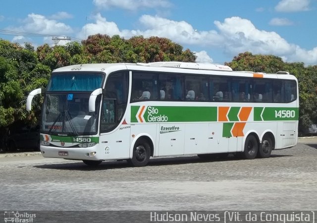 Cia. São Geraldo de Viação 14580 na cidade de Vitória da Conquista, Bahia, Brasil, por Hudson Neves. Número da foto: #1731797.
