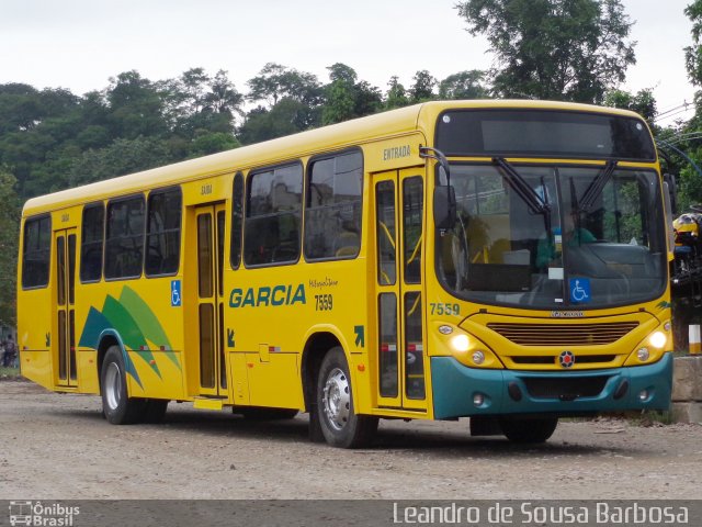 Viação Garcia 7559 na cidade de Duque de Caxias, Rio de Janeiro, Brasil, por Leandro de Sousa Barbosa. Número da foto: #1731295.