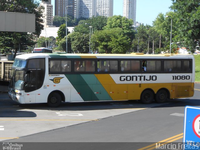 Empresa Gontijo de Transportes 11080 na cidade de Ribeirão Preto, São Paulo, Brasil, por Marcio Freitas. ID da foto: 1731336.