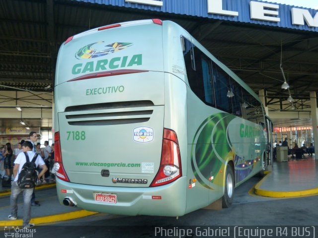 Viação Garcia 7188 na cidade de Presidente Prudente, São Paulo, Brasil, por Phelipe Gabriel Campos de Souza. Número da foto: #1731574.