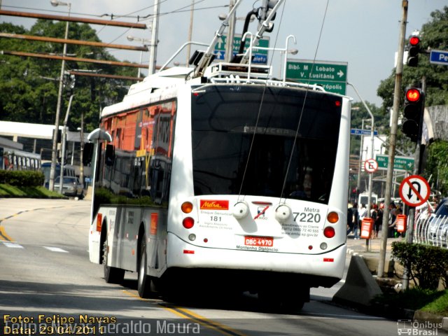 Metra - Sistema Metropolitano de Transporte 7220 na cidade de São Bernardo do Campo, São Paulo, Brasil, por Felipe Navas Geraldo Moura . ID da foto: 1731116.