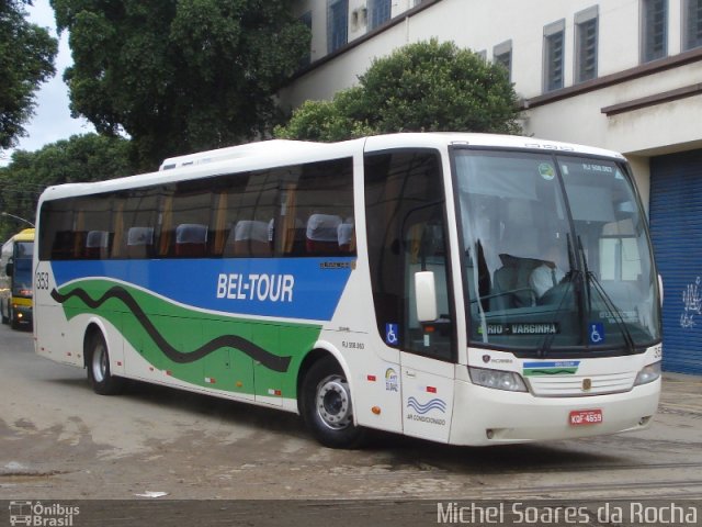 Bel-Tour Transportes e Turismo 353 na cidade de Rio de Janeiro, Rio de Janeiro, Brasil, por Michel Soares da Rocha. Número da foto: #1731360.