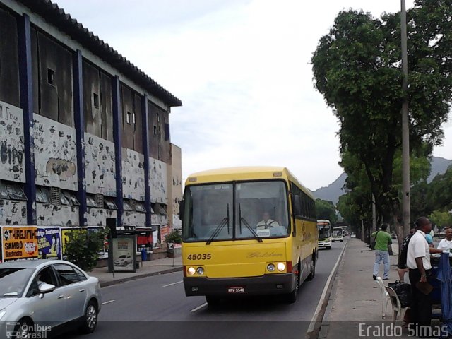 Viação Itapemirim 45035 na cidade de Rio de Janeiro, Rio de Janeiro, Brasil, por Eraldo Simas. ID da foto: 1732830.