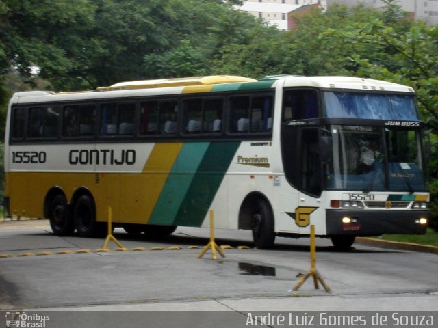 Empresa Gontijo de Transportes 15520 na cidade de São Paulo, São Paulo, Brasil, por André Luiz Gomes de Souza. ID da foto: 1732733.