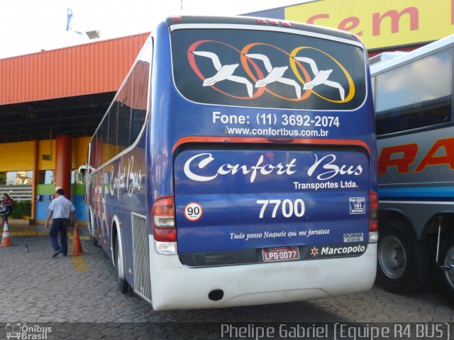 Confort Bus Viagens e Turismo 7700 na cidade de Bauru, São Paulo, Brasil, por Phelipe Gabriel Campos de Souza. Número da foto: #1733055.