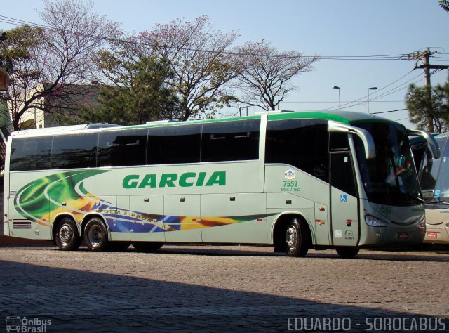 Viação Garcia 7552 na cidade de São Paulo, São Paulo, Brasil, por EDUARDO - SOROCABUS. ID da foto: 1734069.