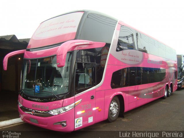 Viação Garcia 7038 na cidade de Londrina, Paraná, Brasil, por Luiz Henrique  Pereira. Número da foto: #1736812.