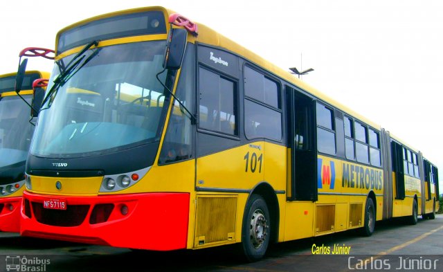 Metrobus 101 na cidade de Goiânia, Goiás, Brasil, por Carlos Júnior. ID da foto: 1736702.