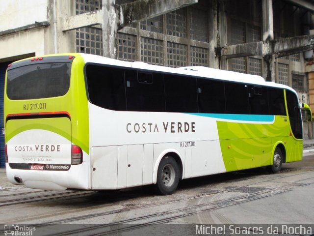 Costa Verde Transportes RJ 217.011 na cidade de Rio de Janeiro, Rio de Janeiro, Brasil, por Michel Soares da Rocha. Número da foto: #1736930.