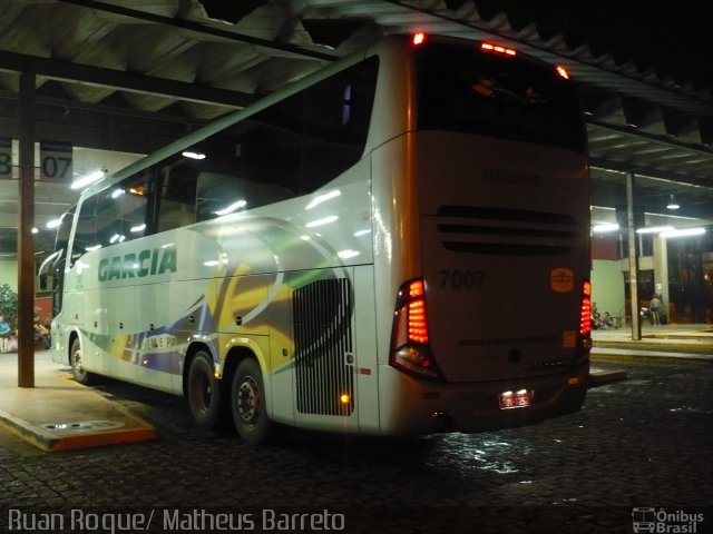 Viação Garcia 7007 na cidade de Americana, São Paulo, Brasil, por Ruan Roque. Número da foto: #1736417.