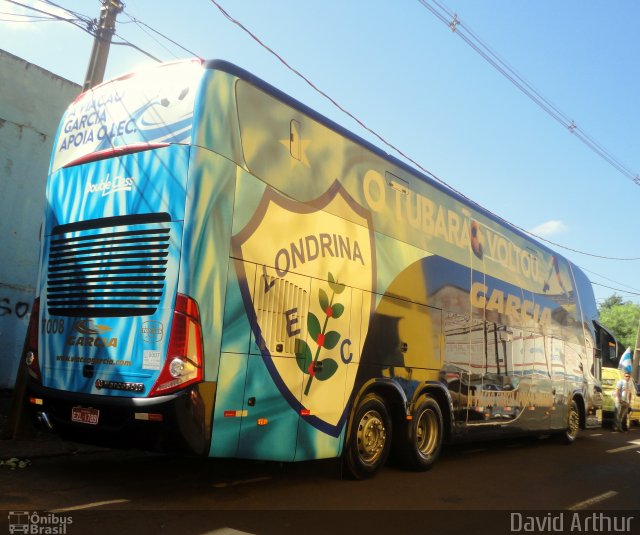 Viação Garcia 7008 na cidade de Londrina, Paraná, Brasil, por David Arthur. Número da foto: #1736993.